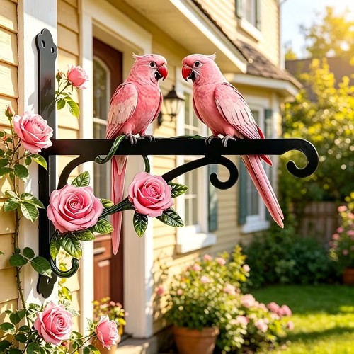 Metal hanging plant bracket - metal,