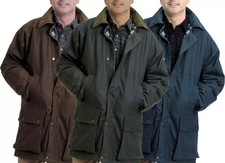 Mens Padded Wax Jacket British