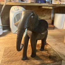 Vintage Carved Elephant With