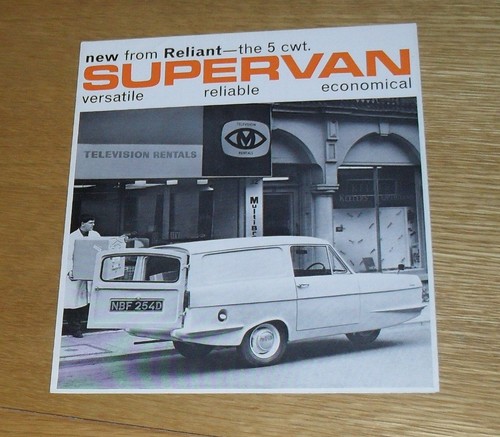 Reliant supervan brochure - supervan,