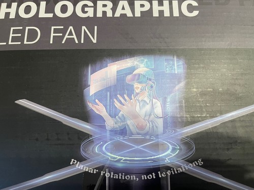 Hologram fan advertising - 3d, 3d