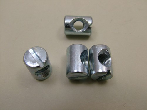 Bed bolt nut pack - 4, barrel