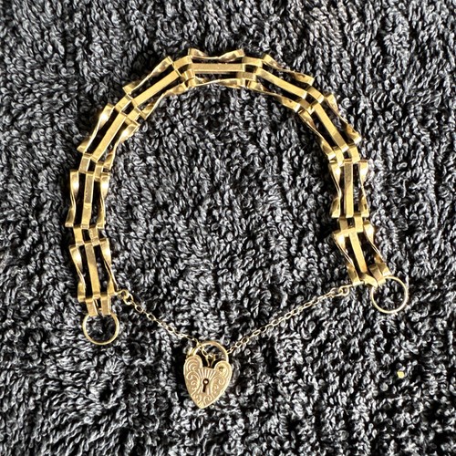 9ct gold 3 bar - g,