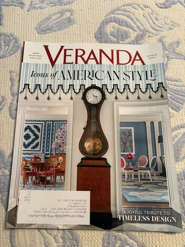 Veranda magazine july august - *veranda, magazine*july/august