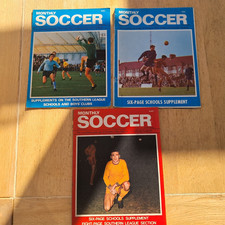 3 MONTHLY SOCCER  MAGAZINES