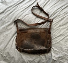 Vintage Leather And Canvas Game Bag