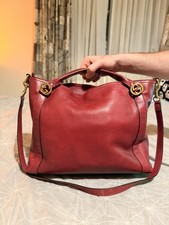 Large Women's Gucci Miss GG Two Way Bag In Cherry Red
