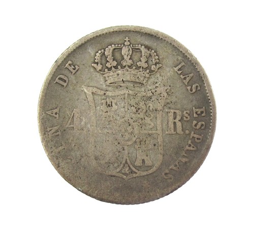 Spain isabel 1853 silver 4 - spain, ii