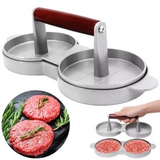 Double burger press hamburger - burger,