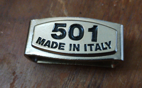 Levi 501 made - italy, belt
