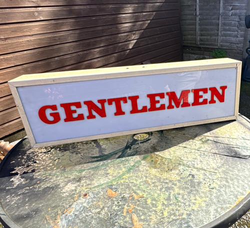 Gentlemen vintage toilet sign - vintage,