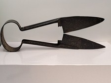 Pair Of Old Vintage Metal Hand Sheep Shears. Makers mark is unclear.