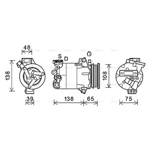 Air con compressor - air,