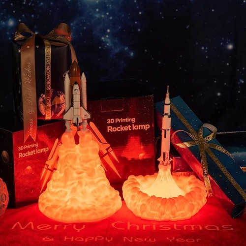 Space shuttle led night - 3d,
