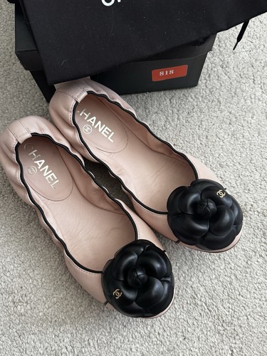 Chanel camellia ballet flats - ballet,