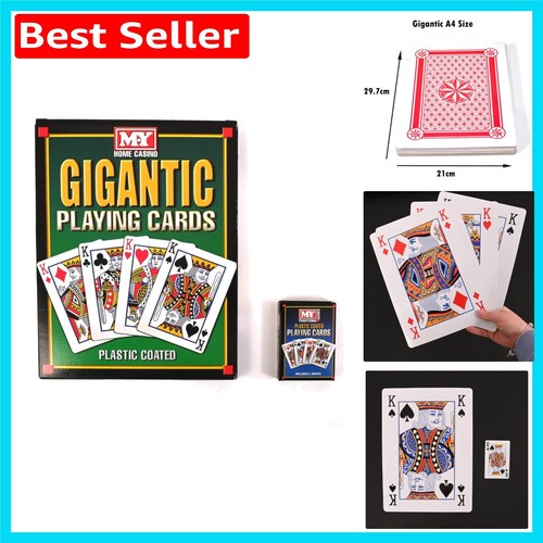 Giant plastic playing cards - giant,