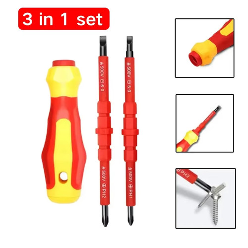 Electrician screwdriver - 3-in-1,