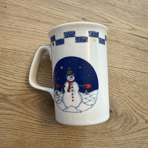 Vintage christmas snowman mug - snowman,
