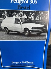 The Peugeot 305 Bestel Van Range Car Sales Info Brochure In Dutch