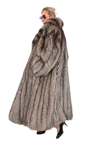 Us5890 real silver fox fur - fox,