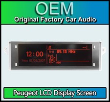 Peugeot 5008 display screen, RD4 car stereo radio LCD Multi function clock dash