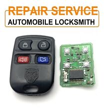 JAGUAR XKR XK8 XJ8 X S-TYPE 4 Button Remote Key Fob Repair Battery Replacement