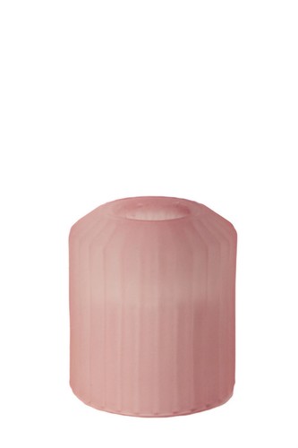 Pink frosted ribbed - pink,