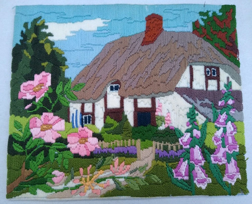 Vintage cottage tapestry - vintage,