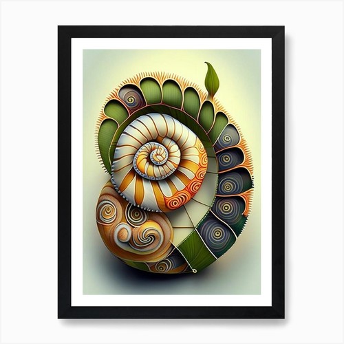 Ramshorn snail patchwork - snail,