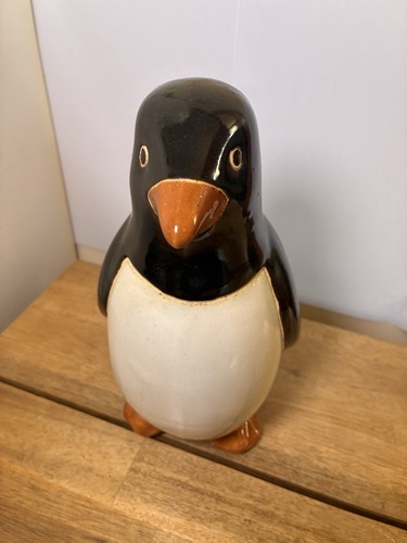 Studio pottery penguin statue - studio,