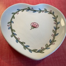 Decorative Heart Trinket Dish Zrike "Primavera" Made in Portugal Ceramic/Pottery