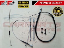 FOR VAUXHALL CORSA C 00-06 FRONT + REAR BRAKE HAND BRAKE FULL CABLES + CLIPS