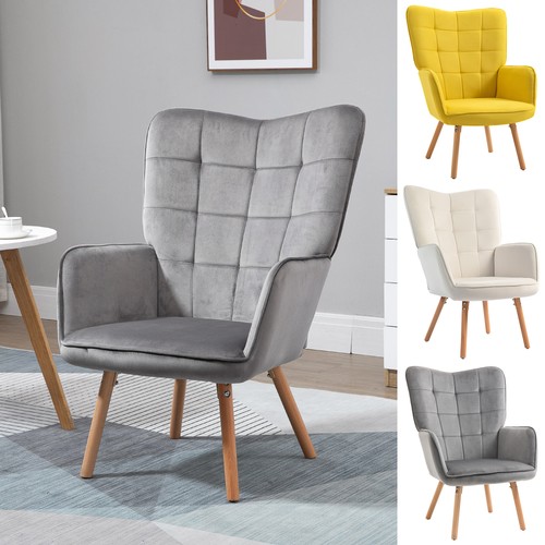 Accent chair velvet - velvet, tufted
