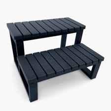 Hot Tub Steps Black Durbale &