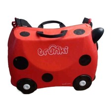 Trunki Harley the Ladybird Ride-on Kids Suitcase Girls Boys Trunki Case Bag