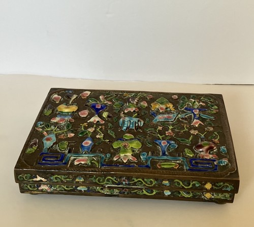 Antique cloisonné enameled - cloisonné,