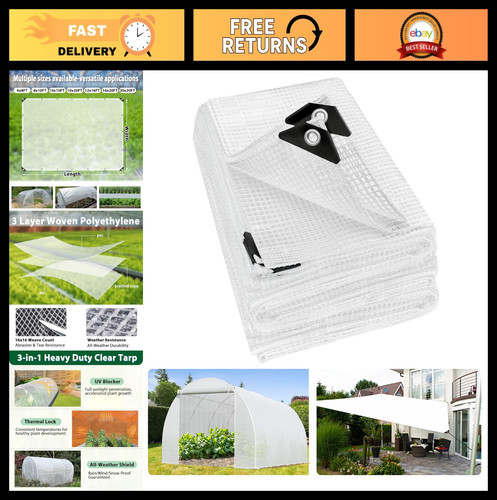 Heavy duty 10x20ft - duty, clear