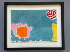 Patrick Heron St Ives Abstract Original Painted Art Home Design Minimalist B83