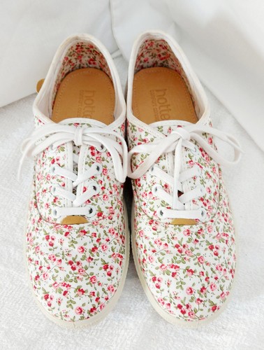Hotter ladies floral canvas - ladies,