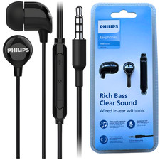 Philips 3.5mm Jack Headphones Earphones Wired for iPhone, iPad, Computer/Samsung