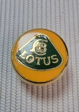 Lotus Lapel Pin Badge Enamel 13mm Diameter Nice Quality And Condition 