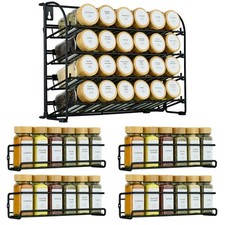 4 Tier Spice Rack Stand & Wall