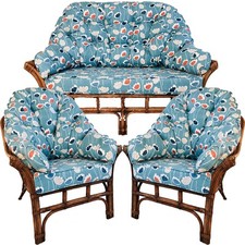 Replacement Cushions for a wrap round suite of conservatory cane furniture 