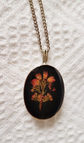 Dried flowers black - on,