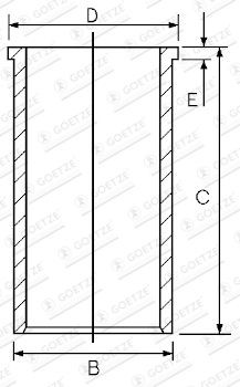 Cylinder liner fits - cylinder,