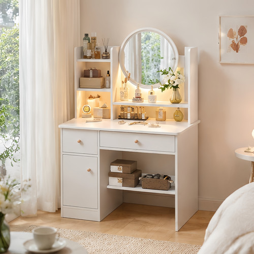 Dressing table with led - table,