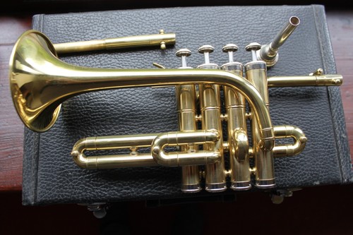 Piccolo trumpet gold with - piccolo,