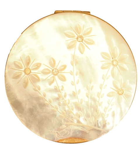 Vintage round carved mother - vintage,
