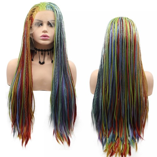 Rainbow colorful afro box - colorful,
