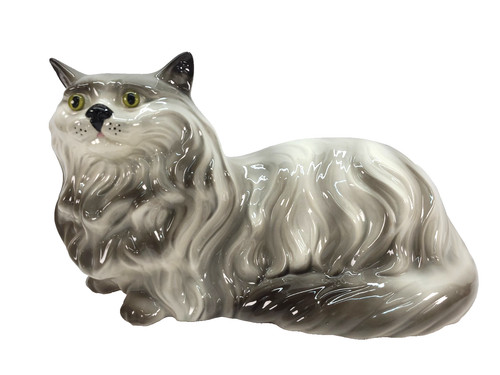 Vintage large ceramic cat - vintage,